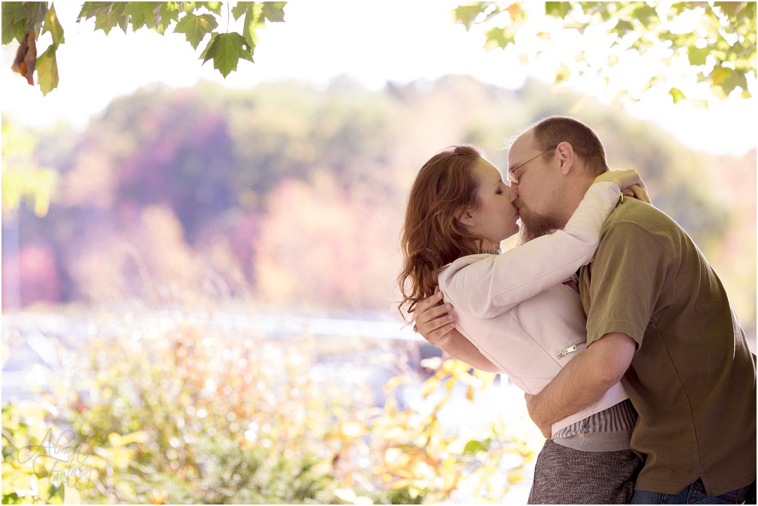 Wall Lake Delton Lakeside Forest Engagement Session Fall - Michigan Photographer Almost Fantasy_0086.jpg