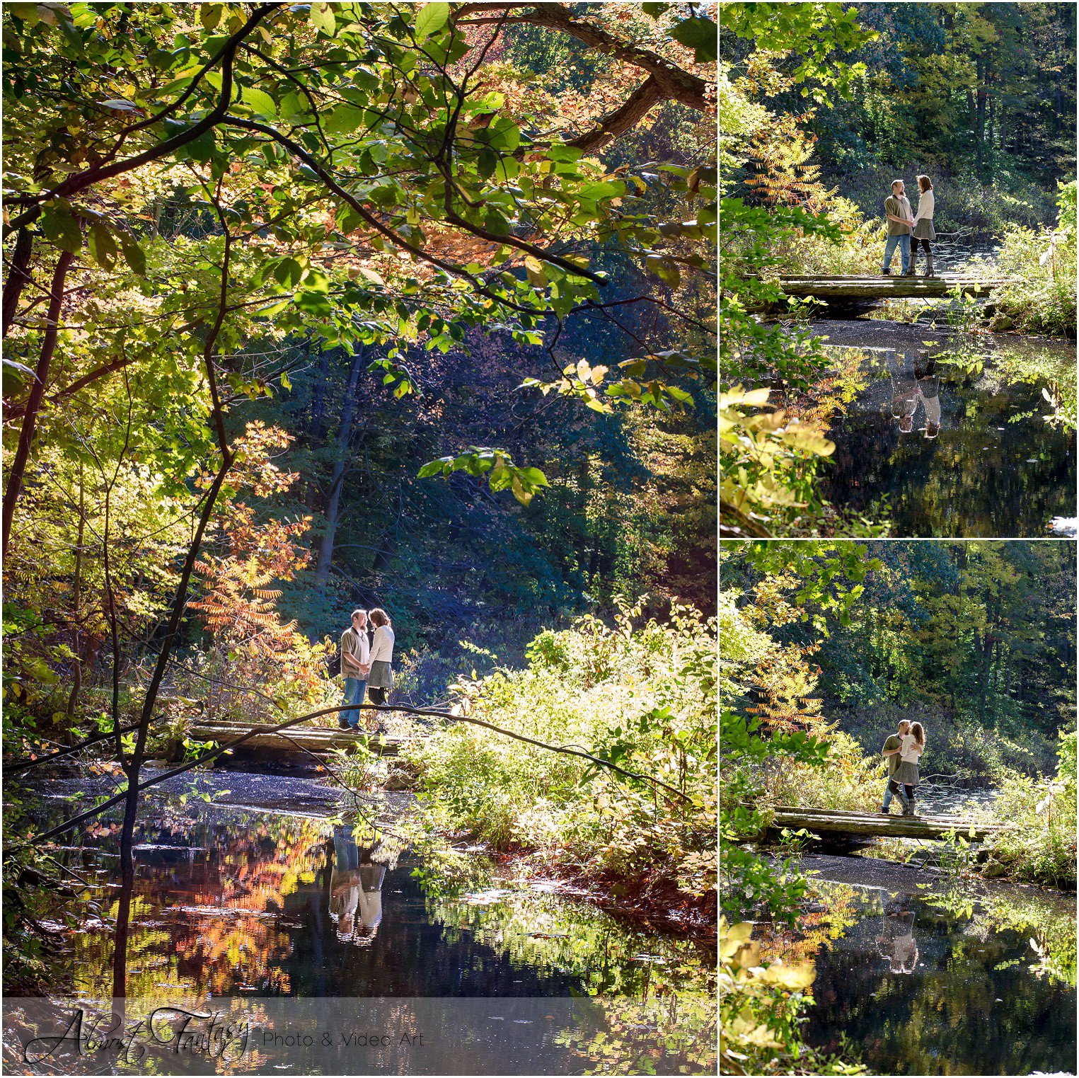 Wall Lake Delton Lakeside Forest Engagement Session Fall - Michigan Photographer Almost Fantasy_0087.jpg